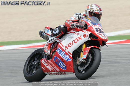 2010-06-26 Misano 1646 Rio - Superbike - Qualifyng Practice - Michel Fabrizio - Ducati 1098R